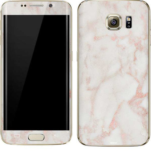 Rose Gold Marble Galaxy S7 Edge Skin