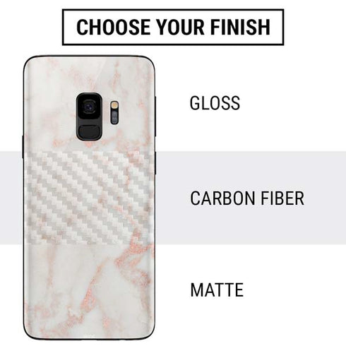 Rose Gold Marble Galaxy S9 Skin