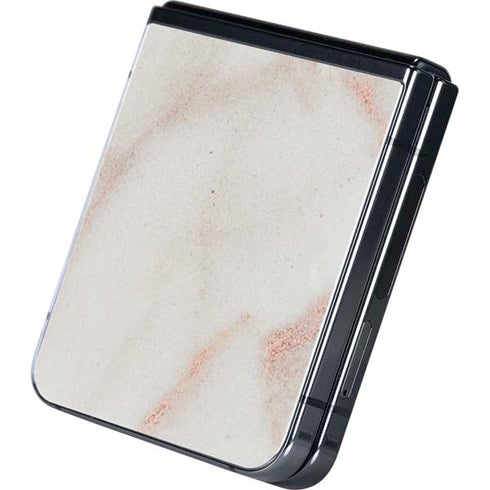Rose Gold Marble Galaxy Z Flip5 5G Skin