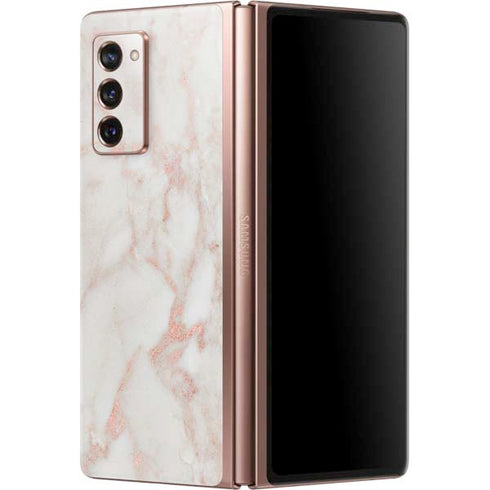 Rose Gold Marble Galaxy Z Fold2 5G Skin