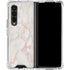 Rose Gold Marble Galaxy Z Fold4 5G Clear Case