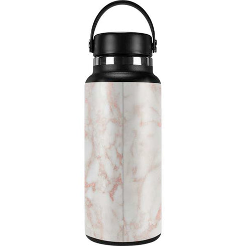 Rose Gold Marble Hydro Flask 32oz Wide Mouth Skin
