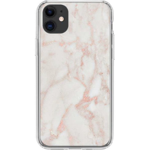 Rose Gold Marble iPhone 11 Clear Case