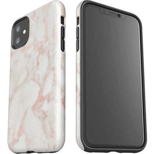 Rose Gold Marble iPhone 11 Impact Case