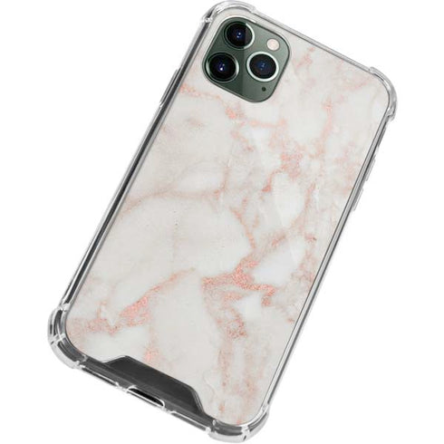 Rose Gold Marble iPhone 11 Pro Max Clear Case