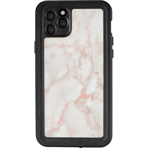 Rose Gold Marble iPhone 11 Pro Max Waterproof Case