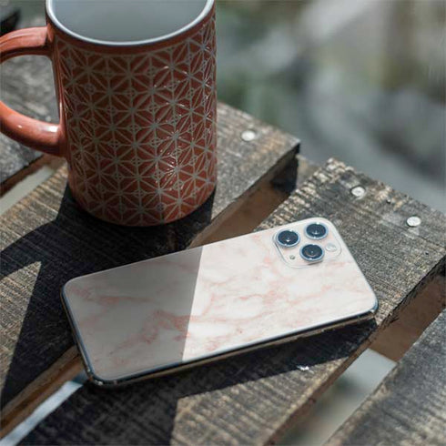 Rose Gold Marble iPhone 11 Pro Skin