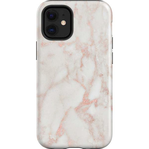 Rose Gold Marble iPhone 12 Mini Impact Case