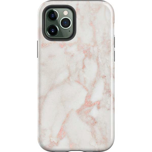 Rose Gold Marble iPhone 12 Pro Impact Case