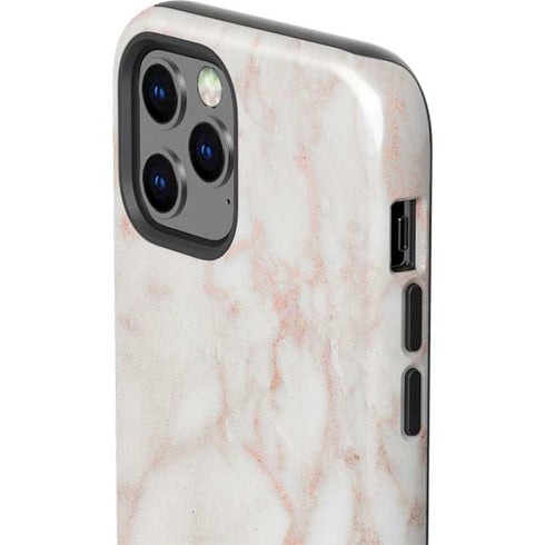 Rose Gold Marble iPhone 12 Pro Impact Case