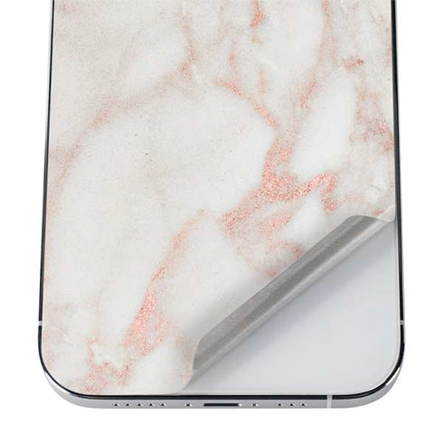 Rose Gold Marble iPhone 12 Pro Max Skin