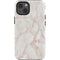 Rose Gold Marble iPhone 13 Impact Case