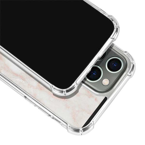 Rose Gold Marble iPhone 13 Pro Clear Case