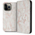 Rose Gold Marble iPhone 13 Pro Max Folio Case