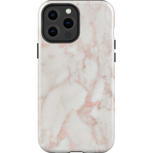 Rose Gold Marble iPhone 13 Pro Max Impact Case