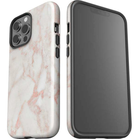 Rose Gold Marble iPhone 13 Pro Max Impact Case