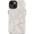 Rose Gold Marble iPhone 14 Plus Impact Case