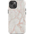 Rose Gold Marble iPhone 15 Impact Case