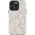 Rose Gold Marble iPhone 15 Pro Impact Case