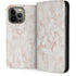 Rose Gold Marble iPhone 14 Pro Max Folio Case
