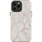 Rose Gold Marble iPhone 15 Pro Max Impact Case