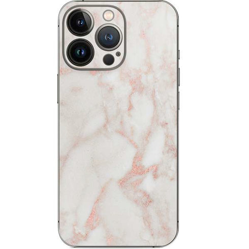 Rose Gold Marble iPhone 14 Pro Skin