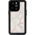 Rose Gold Marble iPhone 14 Pro Waterproof Case