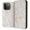 Rose Gold Marble iPhone 15 Pro Folio Case