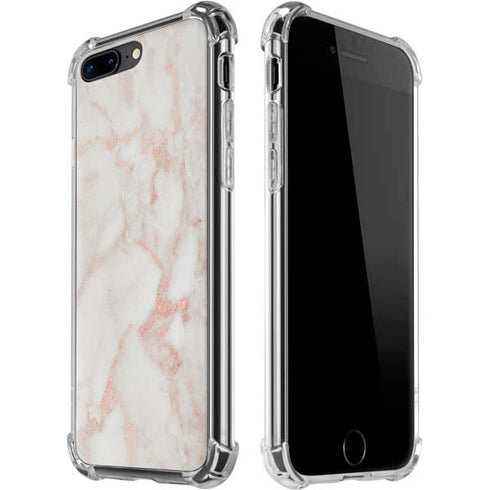 Rose Gold Marble iPhone 7/8 Plus Clear Case