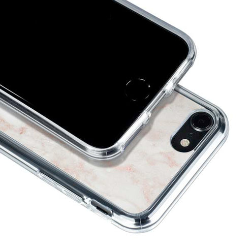 Rose Gold Marble iPhone SE (2nd & 3rd Gen) Clear Case