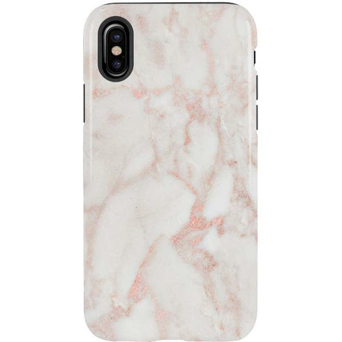 Rose Gold Marble iPhone X Pro Case