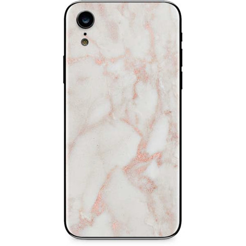 Rose Gold Marble iPhone XR Skin