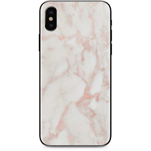 Rose Gold Marble iPhone XS Skin