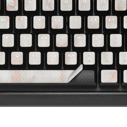 Rose Gold Marble K95 RGB PLATINUM Mechanical Gaming Keyboard Skin