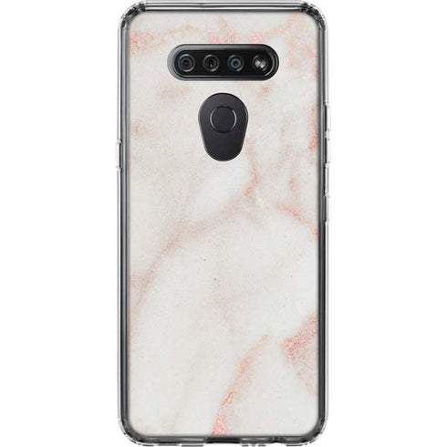 Rose Gold Marble LG K51/Q51 Clear Case