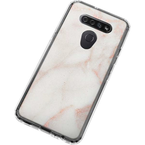 Rose Gold Marble LG K51/Q51 Clear Case