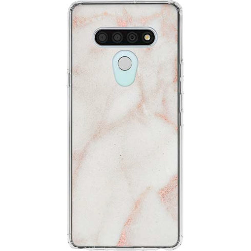 Rose Gold Marble LG Stylo 6 Clear Case