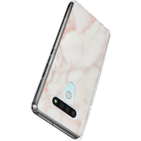 Rose Gold Marble LG Stylo 6 Clear Case