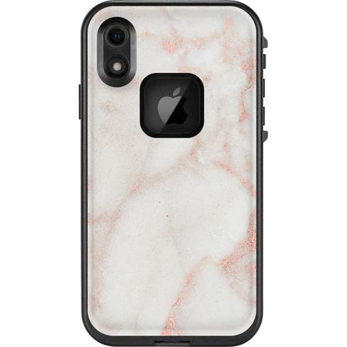 Rose Gold Marble LifeProof Fre iPhone Skin