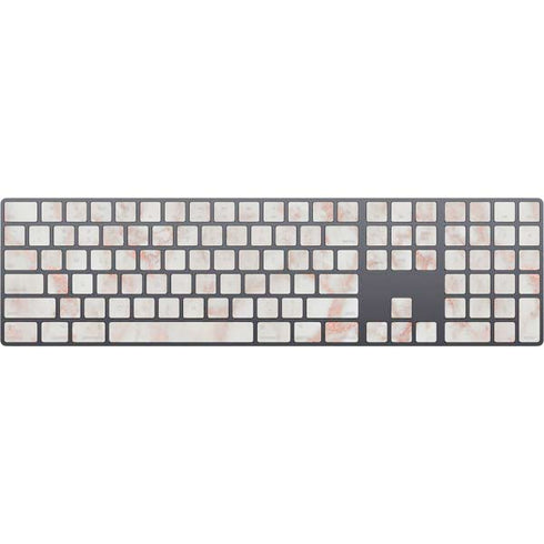 Rose Gold Marble Magic Keyboard with Numeric Keypad Skin