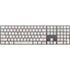 Rose Gold Marble Magic Keyboard with Numeric Keypad Skin