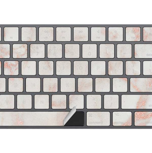 Rose Gold Marble Magic Keyboard with Numeric Keypad Skin