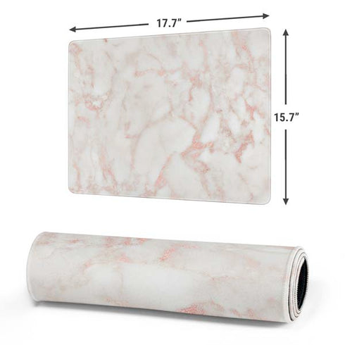 Rose Gold Marble Gaming Mouse Pad