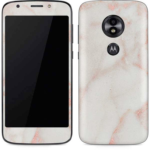 Rose Gold Marble Moto E5 Play Skin
