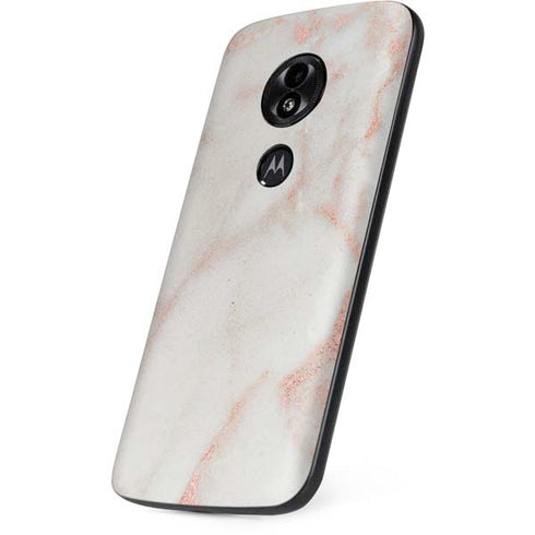 Rose Gold Marble Moto E5 Play Skin