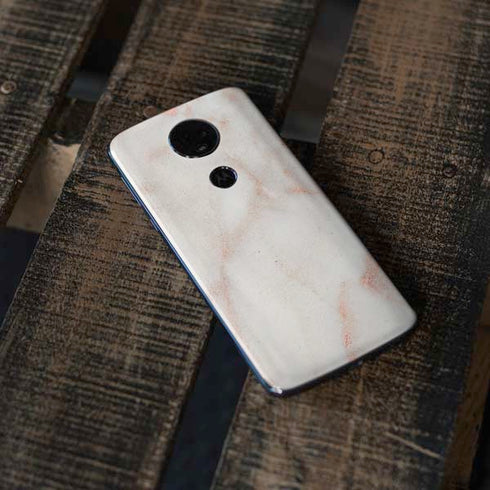 Rose Gold Marble Moto E5 Plus Skin
