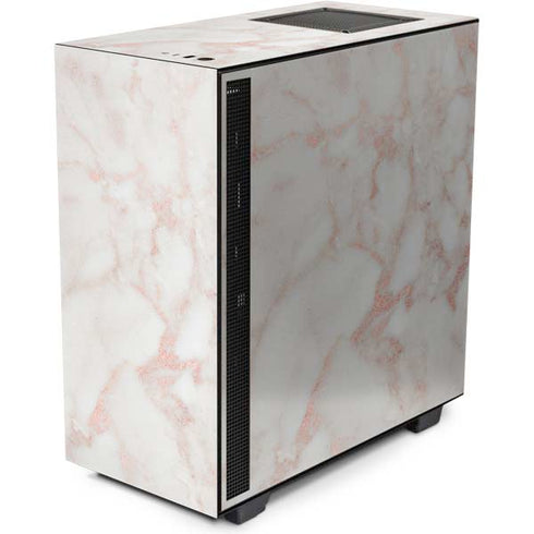 Rose Gold Marble NZXT H510 Compact ATX Mid-Tower Case Skin