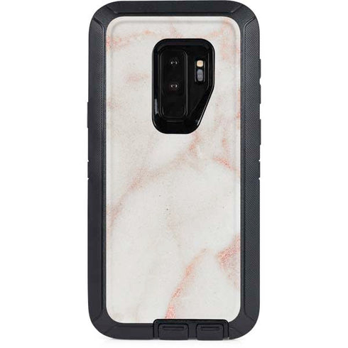 Rose Gold Marble Otterbox Defender Galaxy Skin
