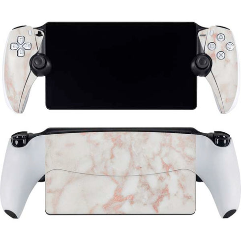 Rose Gold Marble PlayStation Portal Remote Player Skin