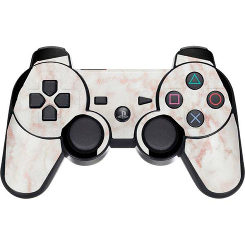 Rose Gold Marble PS3 Dual Shock wireless controller Skin